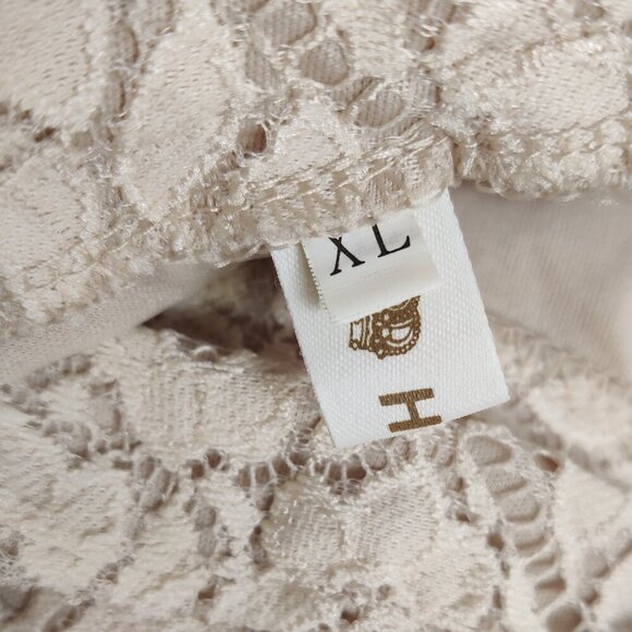 H&H&R Kid's Dress Size M Beige Lace Lined Boho Bohemian Party Minimalist Chic - Picture 8 of 11